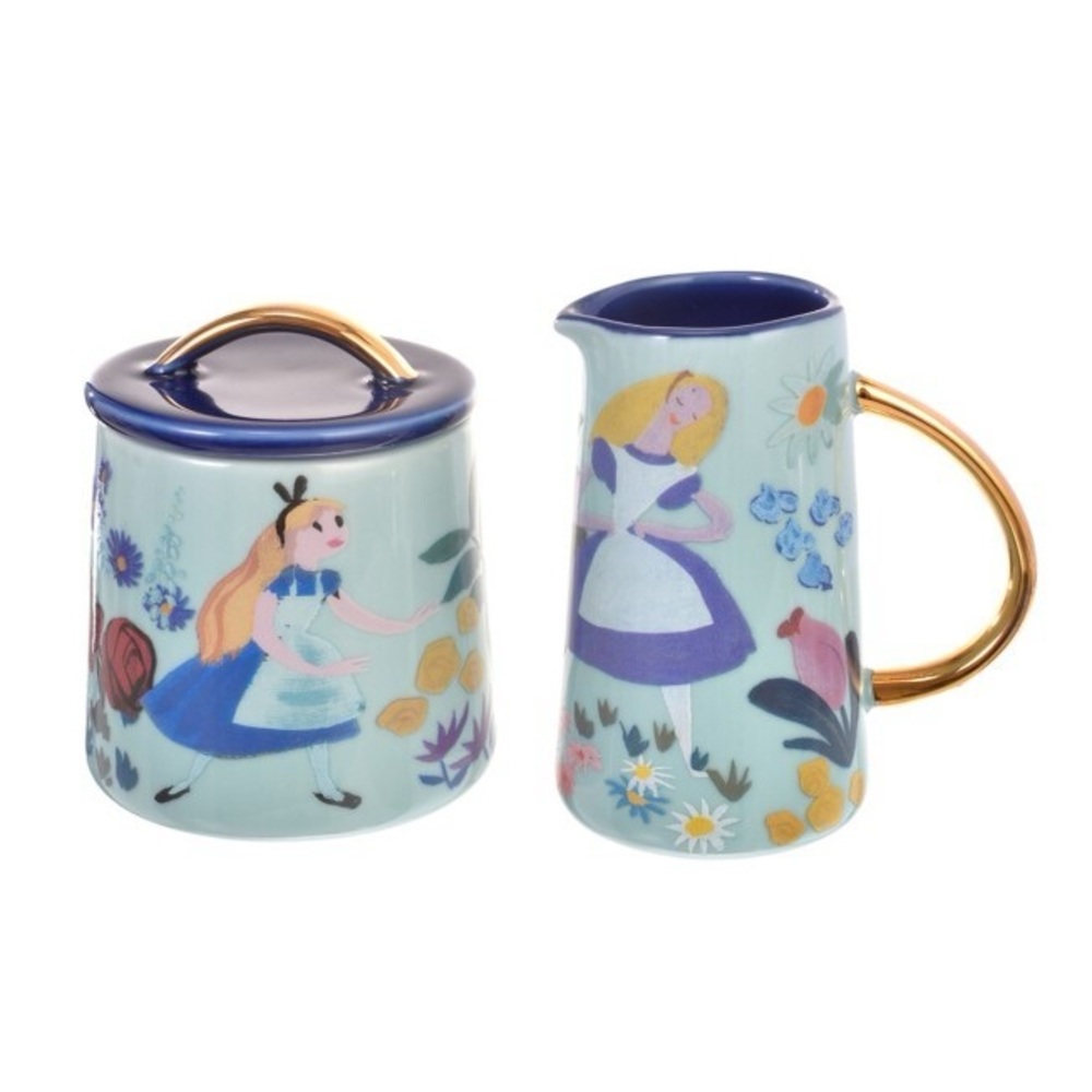 NIB Disney Alice in Wonderland 70th Sugar & Milk Pot 2021
